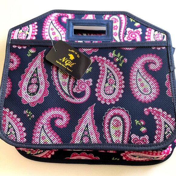 PAISLEY PASSION FOLDABLE TOTE TRUNK VEHICLE ORGANIZER HANDLES - Picture 1 of 11